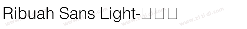 Ribuah Sans Light字体转换